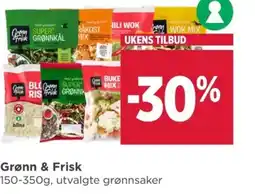 Meny Grønn & Frisk tilbud