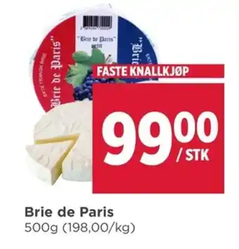 Meny Brie de Paris" tilbud