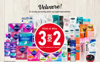 Nærbutikken Velvære! Et utvalg personlig pleie og hygieneprodukter tilbud