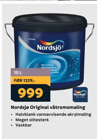 Megaflis Nordsjø Original våtromsmaling tilbud