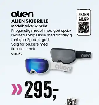 Sport Outlet ALIEN SKIBRILLE tilbud