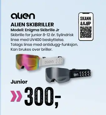 Sport Outlet ALIEN SKIBRILLER tilbud