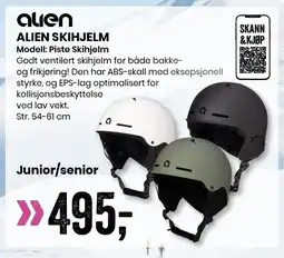 Sport Outlet ALIEN SKIHJELM tilbud