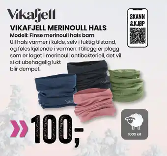 Sport Outlet VIKAFJELL MERINOULL HALS tilbud