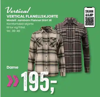 Sport Outlet VERTICAL FLANELLSKJORTE tilbud