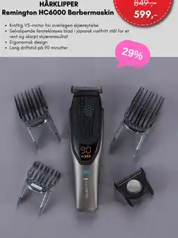 ELON HÅRKLIPPER Remington HC6000 Barbermaskin tilbud