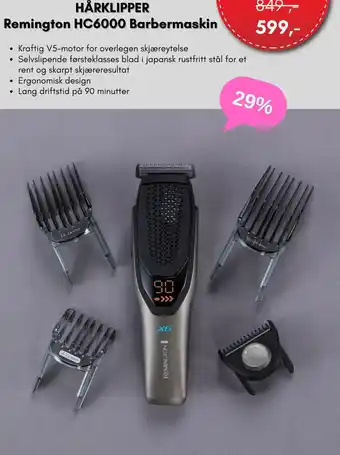 ELON HÅRKLIPPER Remington HC6000 Barbermaskin tilbud