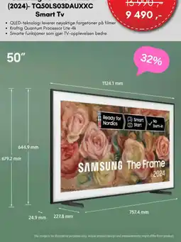 ELON Samsung 50" The Frame (2024)- TQ50LS03DAUXXC tilbud