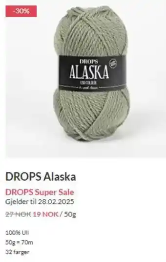 Drops Design DROPS Alaska tilbud