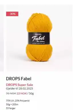 Drops Design DROPS Fabel DROPS Super Sale tilbud