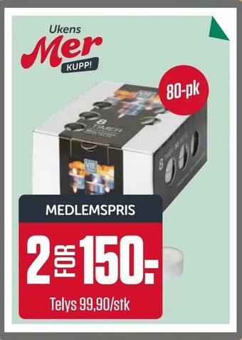 Europris Telys tilbud