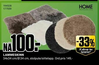 Europris LAMMESKINN tilbud