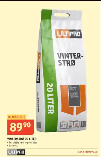 Montér VINTERSTRØ 20 LITER tilbud