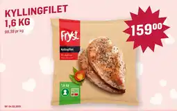 Holdbart KYLLINGFILET 1,6 KG tilbud