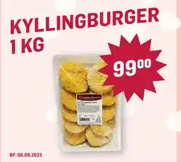 Holdbart KYLLINGBURGER 1 KG tilbud