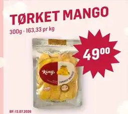 Holdbart TØRKET MANGO tilbud