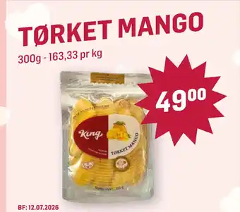 Holdbart TØRKET MANGO tilbud