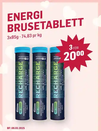 Holdbart ENERGI BRUSETABLETT tilbud