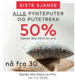 Skeidar ALLE PYNTEPUTER OG PUTETREKK tilbud