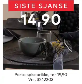 Skeidar Porto spisebrikke tilbud