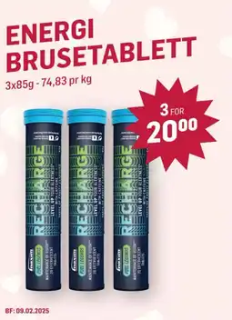 Holdbart Energi brusetablett tilbud