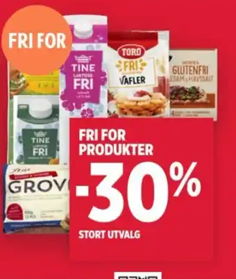 Meny Fri for produkter tilbud