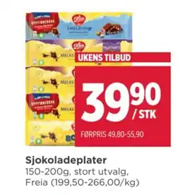 Meny Sjokoladeplater tilbud