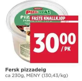 Meny MENY Fersk pizzadeig tilbud