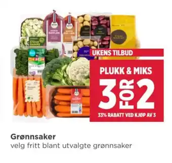 Meny Grønnsaker tilbud