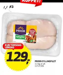 Bunnpris PRIOR Kyllingfilet tilbud