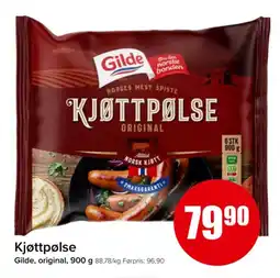 Spar GILDE Kjøttpølse tilbud