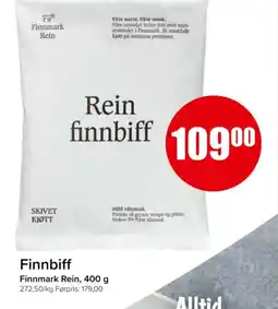 Spar Finnmark Rein Finnbiff tilbud