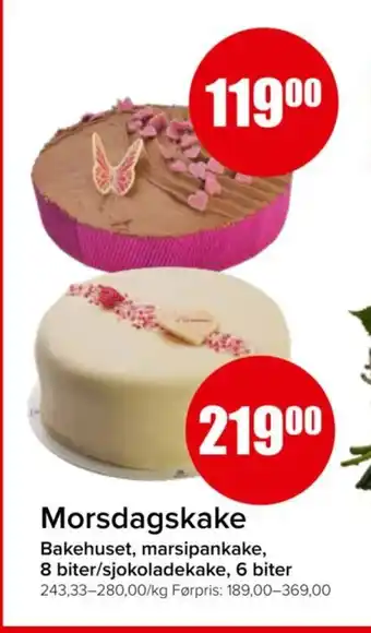 Spar Morsdagskake tilbud