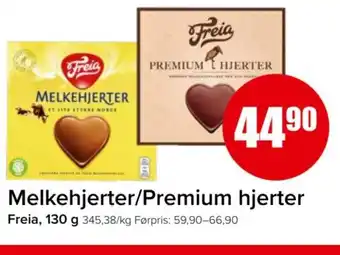 Spar FREIA Melkehjerter/Premium hjerter tilbud