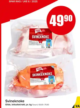 Spar Svineknoke tilbud