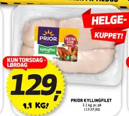 Bunnpris PRIOR KYLLINGFILET tilbud