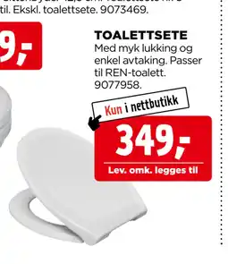 jem & fix TOALETTSETE tilbud