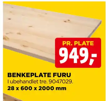 jem & fix BENKEPLATE FURU tilbud