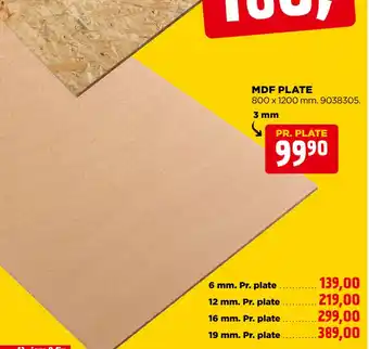 jem & fix MDF PLATE tilbud