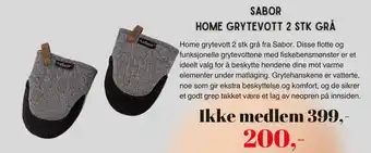 Kitch'n Sabor home grytevott 2 stk grå tilbud