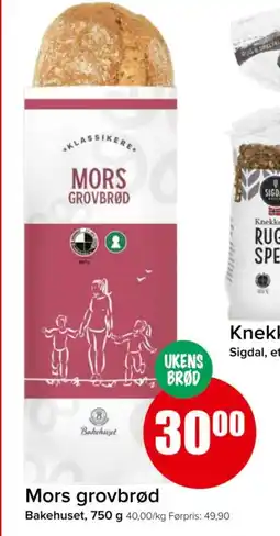 Spar BAKEHUSET Mors grovbrød tilbud