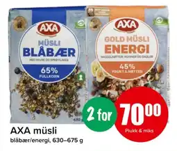 Spar Axa müsli tilbud