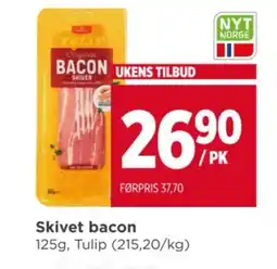 Meny Skivet bacon tilbud