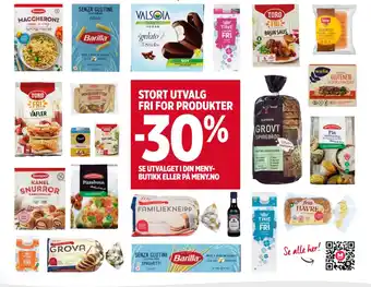 Meny Stort utvalg fri for produkter tilbud