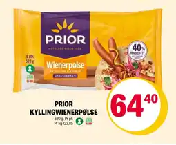 Coop Extra PRIOR Kyllingwienerpølse tilbud