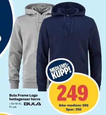 Coop Extra Bula frame logo hettegenser herre tilbud