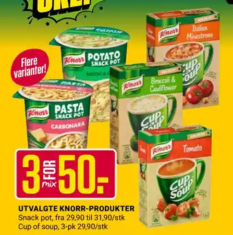 Europris UTVALGTE KNORR-PRODUKTER tilbud