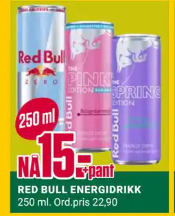 Europris RED BULL ENERGIDRIKK tilbud