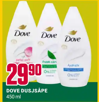 Europris DOVE DUSJSÅPE tilbud