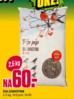 Europris SOLSIKKEFRØ tilbud